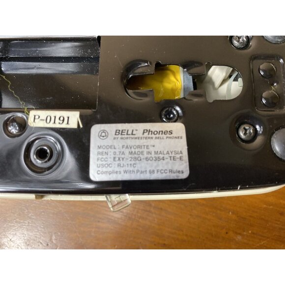 Southwestern Bell System Trimline Touchtone Phone 2-Tone Yellow White Working - Picture 4 of 9